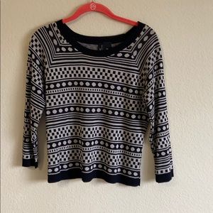 Geometric Matching Skirt and Sweater Top